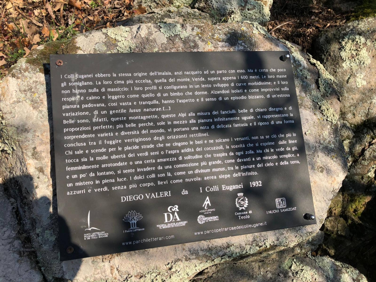 Diego Valeri a Teolo Parco letterario Francesco Petrarca